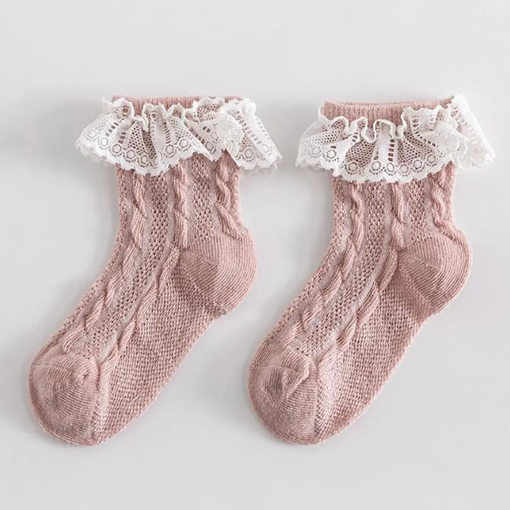 Baby socks thin summer girls Princess lace cotton socks children's mesh socks baby socks