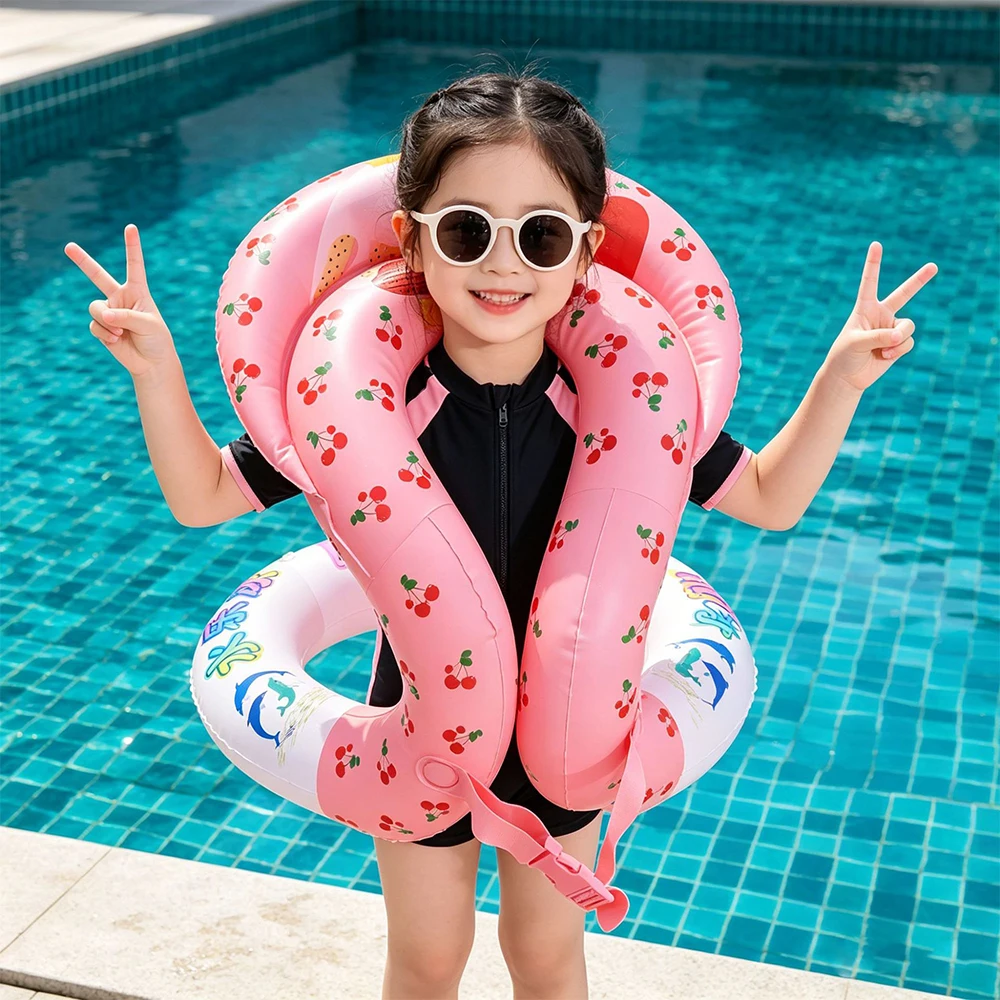 1Pcs Pool Float Swim Vest Inflatable Swimming Ring Swim Tube Pool Accessory Summer Water Sports Swimming Circle Swim Float ﻿ ﻿