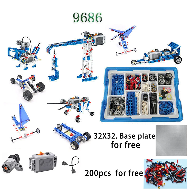 

9686 High-Tech parts multi Technology MOC Parts Educational school students Learning Building Blocks power function Set for kids