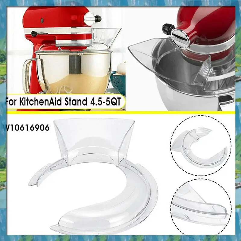 

For Kitchenaid 4.5-5QT Tilt Head Stand Mixer Pastry Beater & Secure Fit Pouring Shield Attachment Stainless Flat Beater, Durable