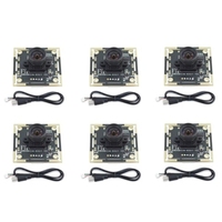 2025 New 6Pcs Camera Module 100 Degree OV9732 3 Meters Cable 1280X720 30Fps , For DIY Autodarts.Io , USB Drive Free