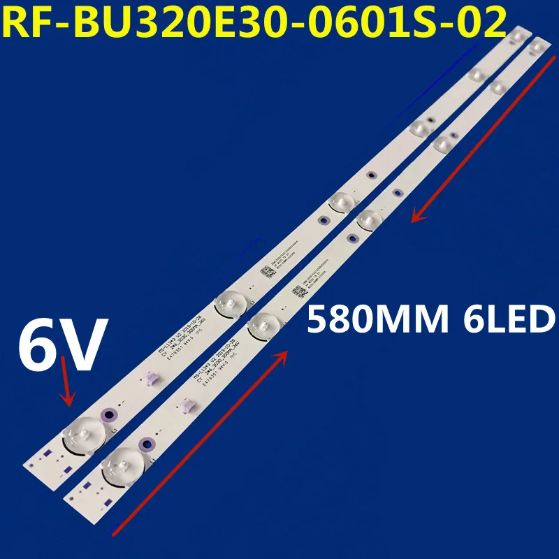 50PCS LED Strip For MS-L1343 V2 JL.D32061330-081AS-M FZD-03 RF-BU320E30-0601S-02 A2 32HLE19T2SM 32PL52TC-SM HV320WHB-N01