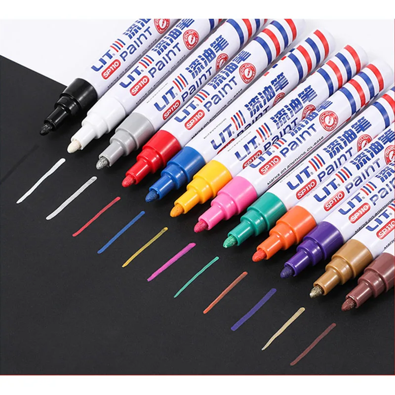 12 Colors Paintbrush Tire Painting Decorate for 1/14 Tamiya RC Truck Trailer Scania 770S 1/10 RC Crawler RC4WD TRX4 Wheel Diy