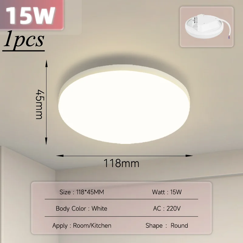 Ceiling Light Moderne Led-deckenleuchten 110V 220V Quadratische Deckenleuchte 15/20/30/40/50W Für Wohnzimmer Schlafzimmer Küche Wohnkultur Panel Lichter 3