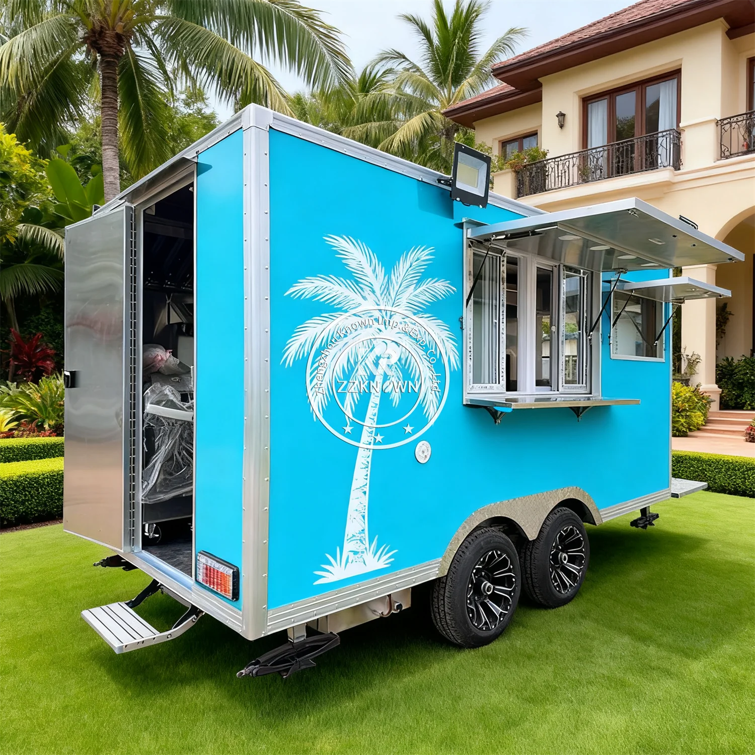 

Mobile Pizza Taco Burger Snack Food Trailer Truck Hot Dog Cart Luxury Mobile Bar Fast Food Truck With Full Kitchen