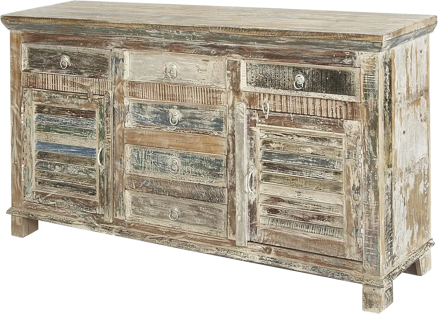 Rustic Recycled Old Wood, Accent Cabinet 60