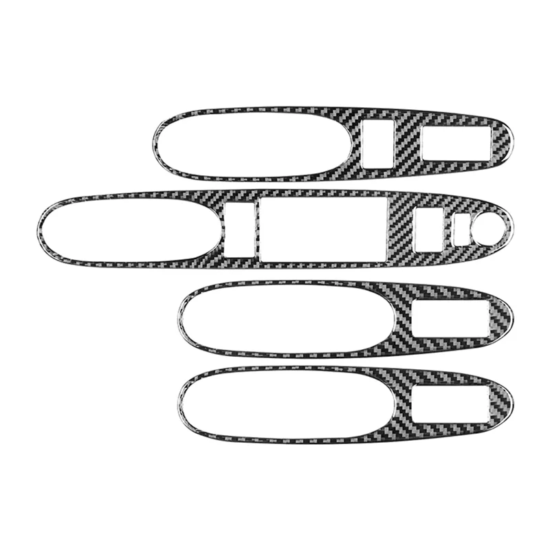 

For Cobalt 2005-2010 Soft Carbon Fiber Window Lifting Switch Button Cover Trim Sticker Accessories