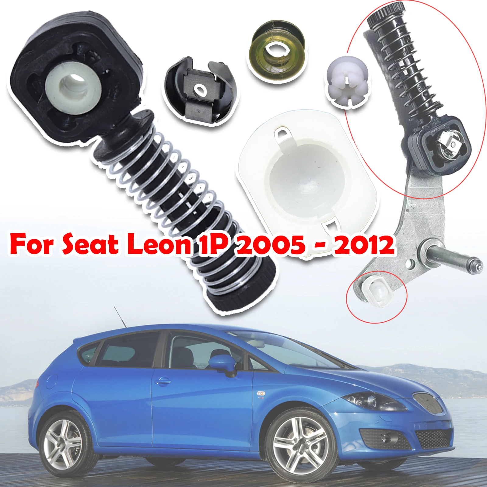 

Gear Selector Lever Mechanism Sliding Shoe Bushing Shift Rod Linkage Clip Manual Transmission Rivet For Seat Leon 1P 2005 - 2012