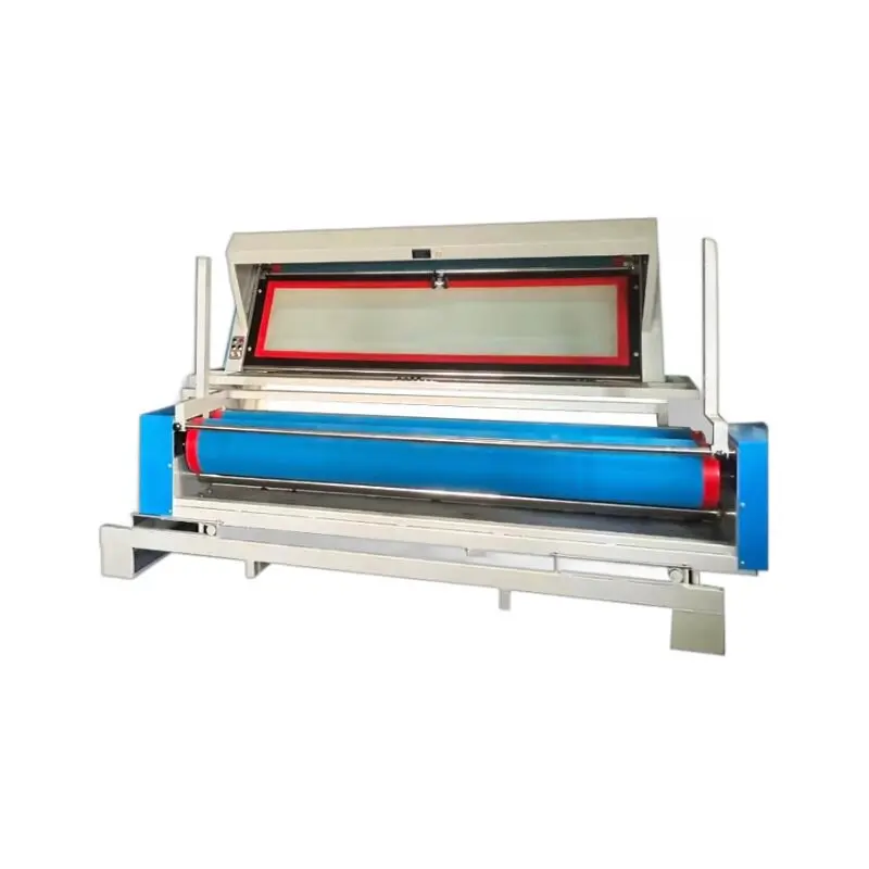 Needle woven fabric automatic edge roll inspection machine textile factory printing and dyeing inspection cloth large roll machi