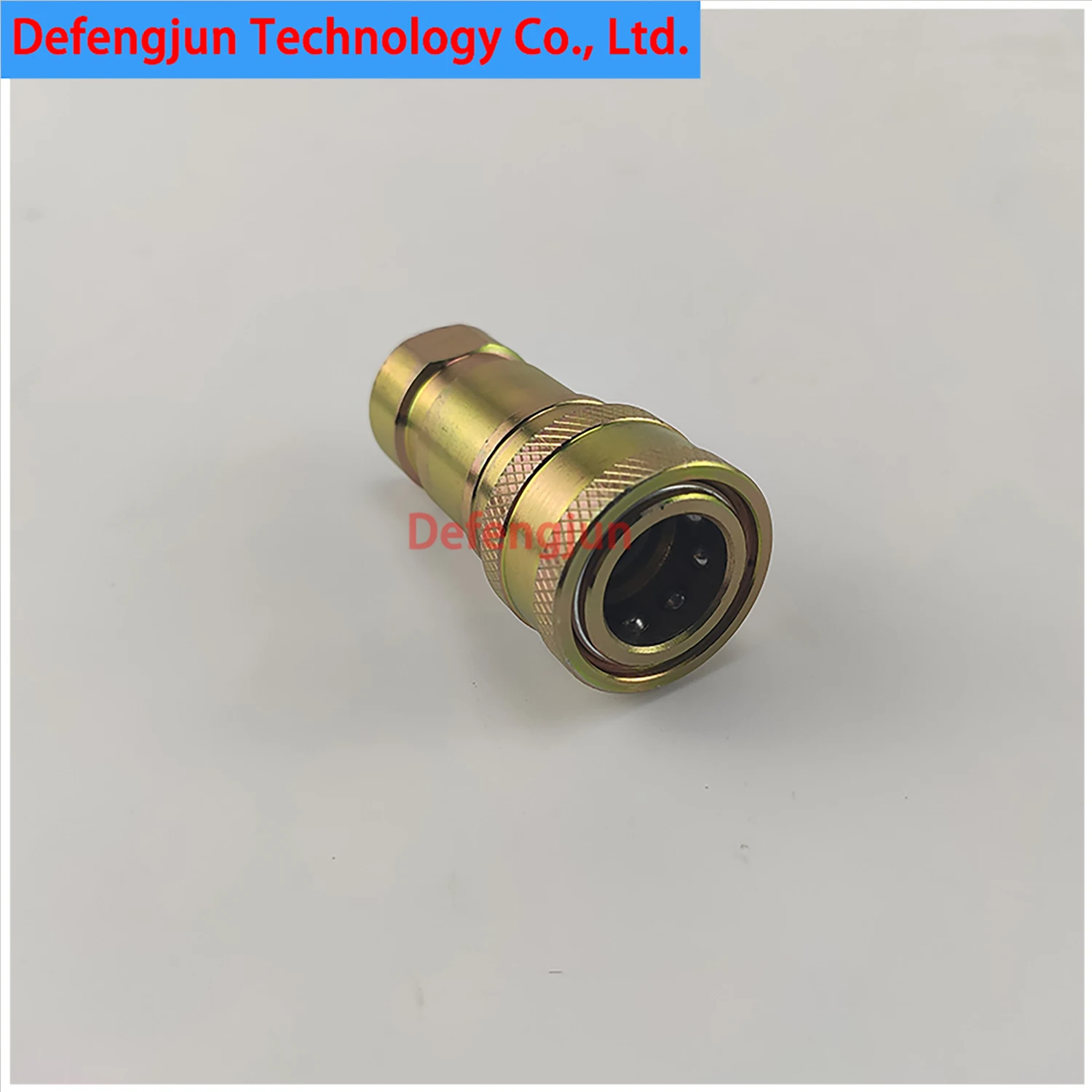 Hydraulic quick connector high-pressure quick connector quick plug double self sealing carbon steel R1/4 internal thread