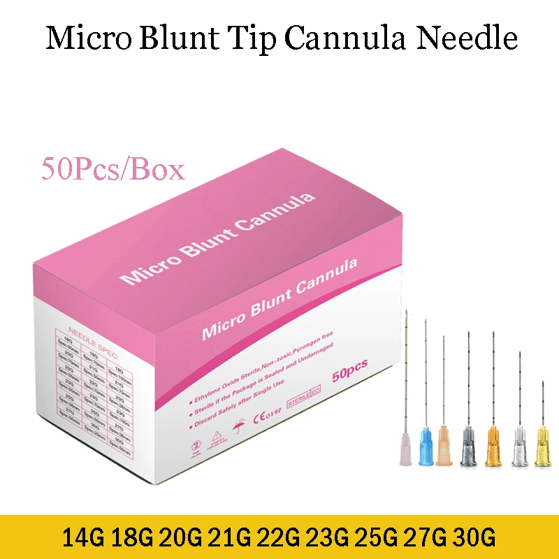 

Blunt Micro Cannula Sterile Fine Needle 18G 22G 25G 27G 38mm 50mm 70mm Disposable Packaged Blunt Cannula
