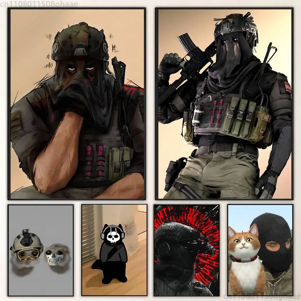 

Game Call of Duty new group Poster HD home decor sticky wall waterproof home living room bar aesthetic decor