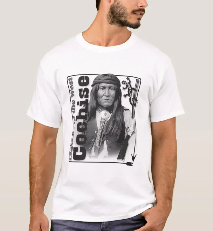 كوتشيش "بلوط" كوتشيز. Chiricahua أباتشي الهندي رئيس تي شيرت قصير الأكمام عادية 100% القطن س الرقبة قميص رجالي حجم S-3XL #4