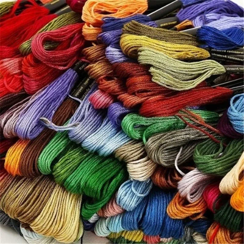 200/100/50 Anchor Similar DMC Cross Stitch Cotton Embroidery Thread Floss Sewing Skeins Craft Hogard