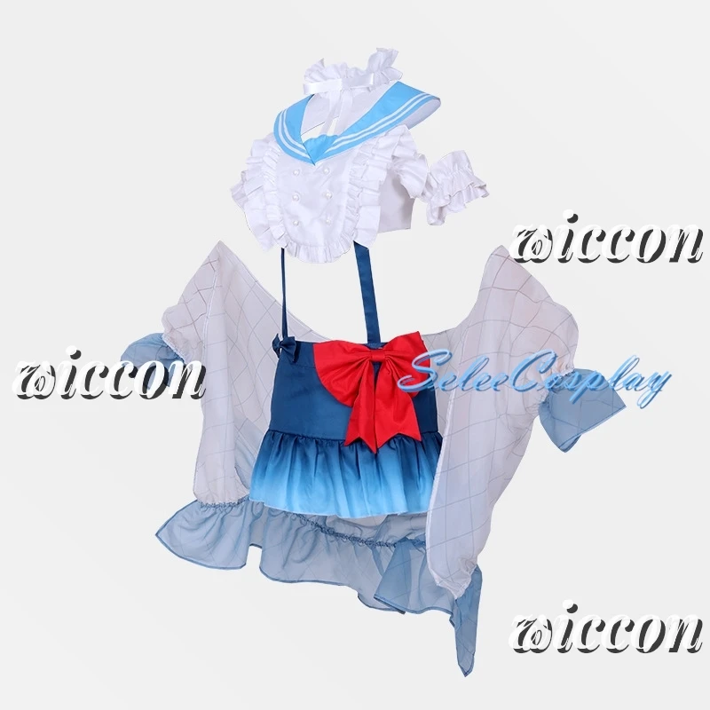 New Miiku Soda Cream Cosplay Costume Fresh and Sweet Girl Role Playing With Hat Halloween Christmas Party Dress For Girl