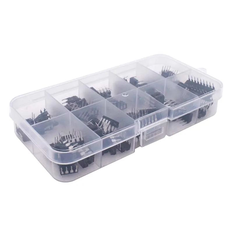 85PCS Integrated Circuit Chip Kit 10 Specifications IC-NE555 IC-LM324 IC-LM358 DIP Single Precision Timer Combination kit