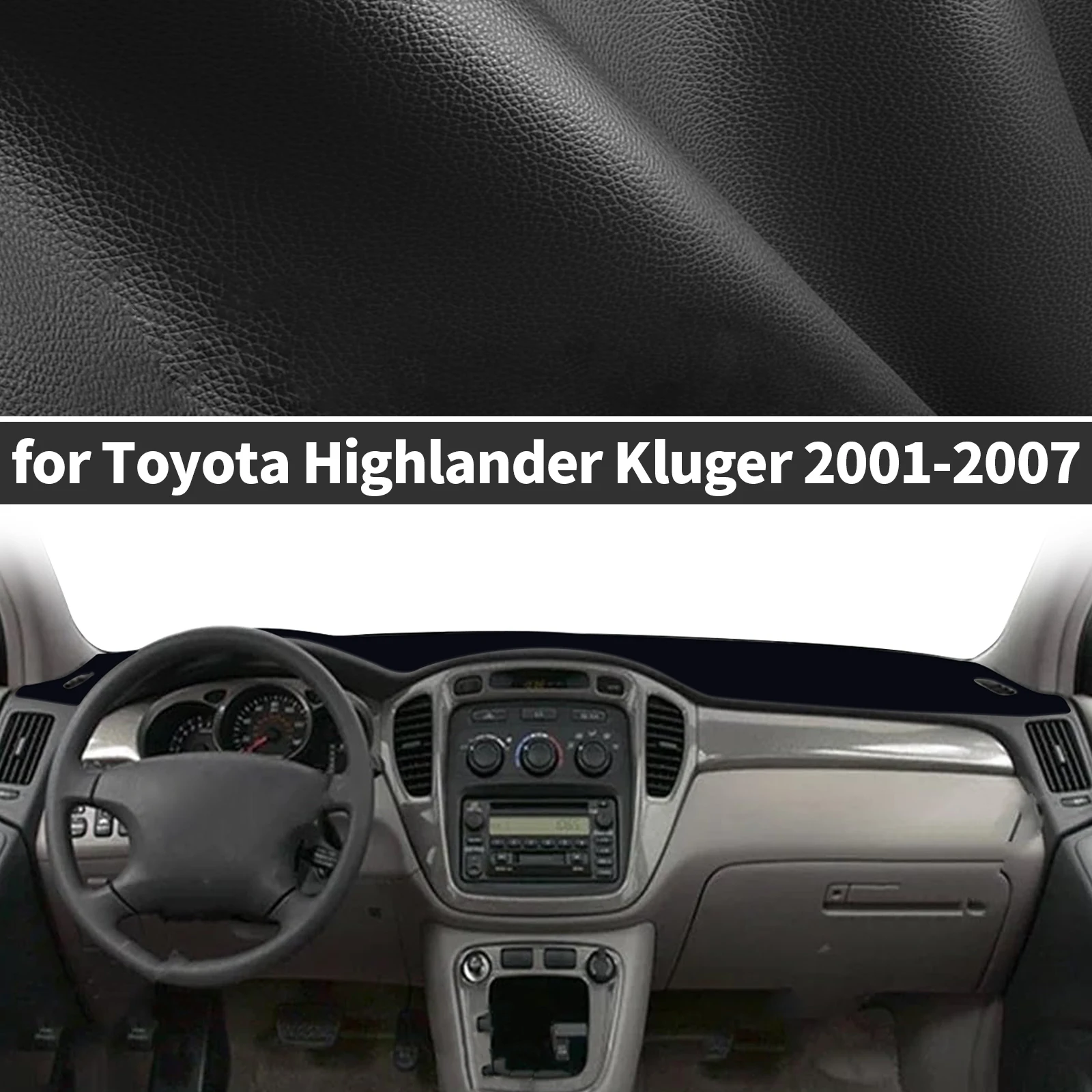 

for Toyota Highlander Kluger 2001-2007 XU20 ​​Custom fit Dashboard Cover Sun Shade Dash Mat Anti‑Glare Carpet Dash Pad Dashmat