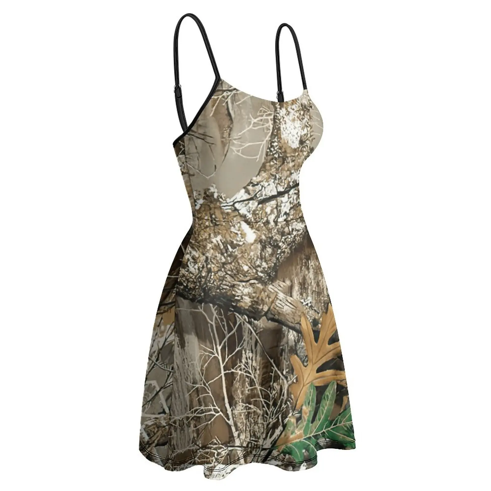 Exotic Wicked Hunting Camo Designs For Women's Sling Dress Funny Novelty Cocktails Woman's Clothing Dresses Casual Graphic