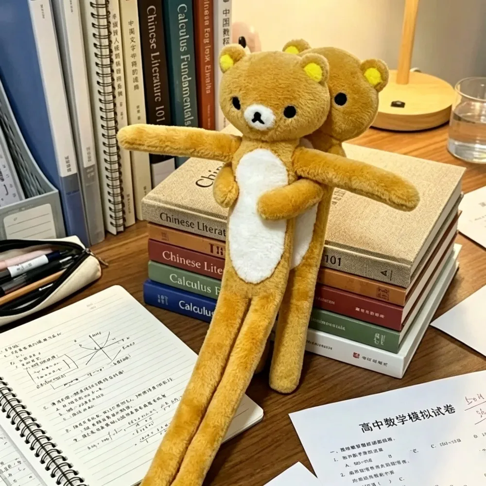 Rilakkuma Creative Twisted Plush Toy Bendable Long Leg Plush Doll Abstract Stylish Funny Fluffy Plushie Desktop Decor Cute Gifts