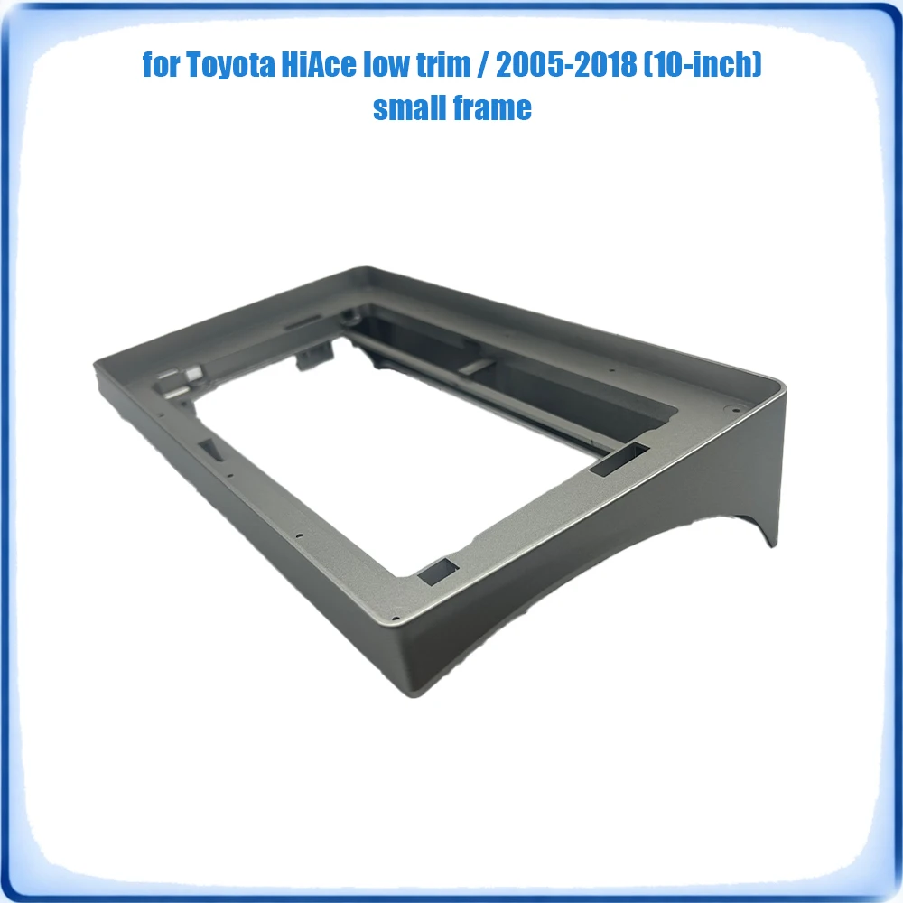 Car Radio Small Fascia Frame For Toyota HiAce Low Trim 2005-2018 10 inch Wiring Harness Power Cable Plug & Play No Cutting