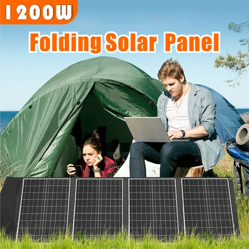 

1200w Solar Photovoltaic Folding Pack Outdoor Waterproof Solar Charger Mobile Power Generation Board