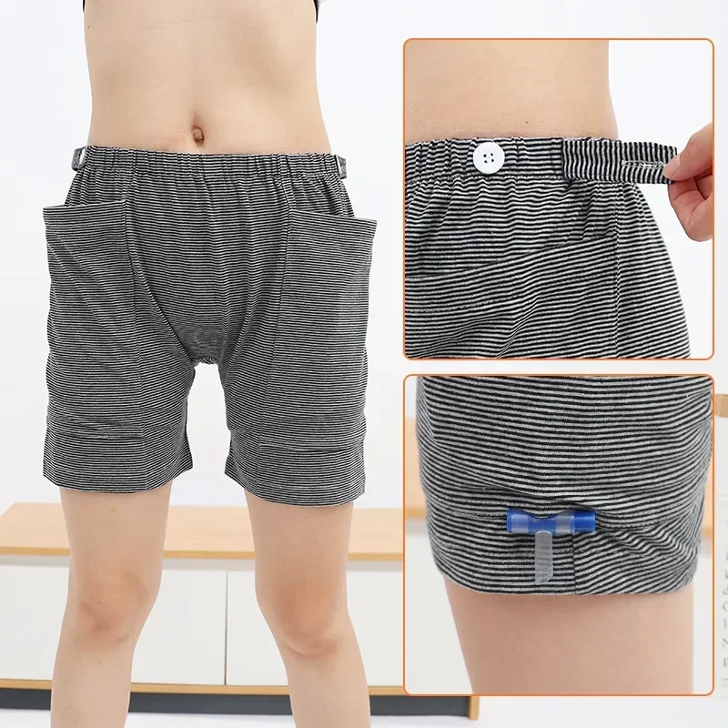 Wearable Urine Bag Pants Double Pocket Large Capacity Elderly Portable Stomy Underwear Intestinal Kidney Mouth Surgery Nursing