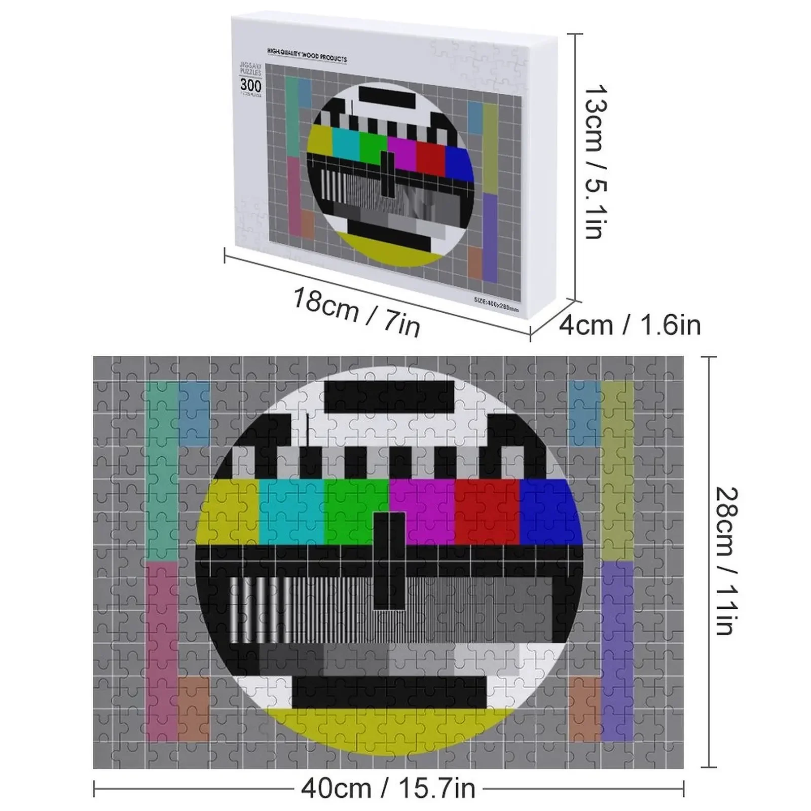 Test Pattern Jigsaw Puzzle Christmas Gifts With Photo Puzzle
