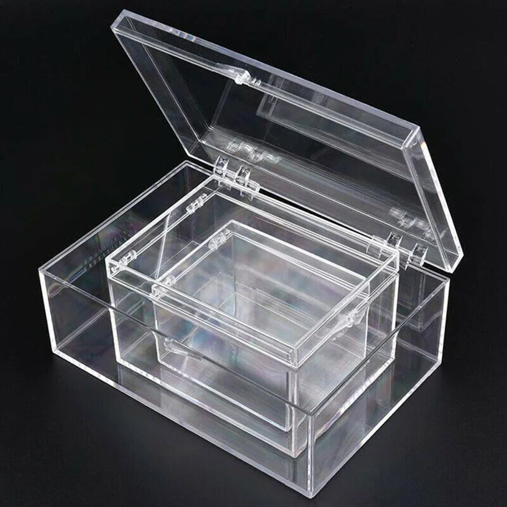 Clear Plastic Storage Box Mini Transparent Plastic Case Container Square Rectangle Packaging Box For Jewellry Beads Small Items