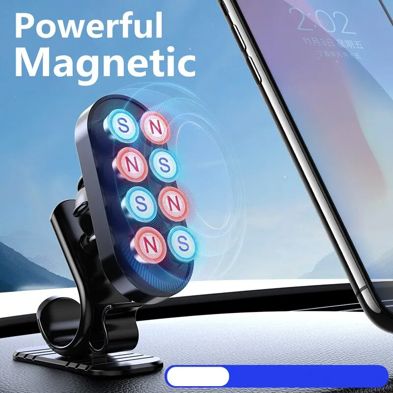 Magnetic Car Phone Holder Bracket Magnet Mobile Smartphone Stand in Car Cell GPS Support For iPhone Xiaomi 360 Rotatable Mount