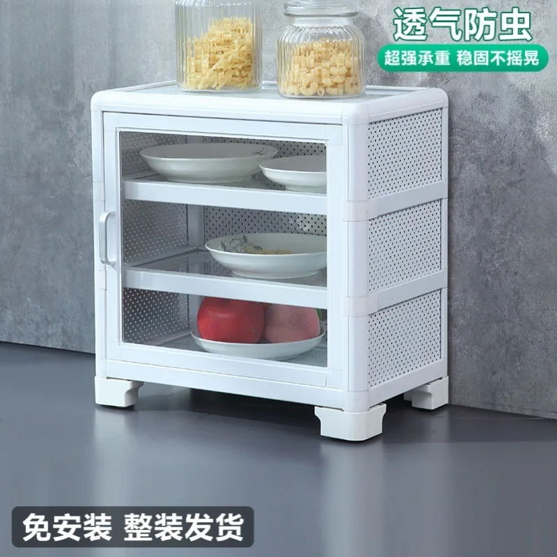 

Customizable Cupboards Household Vegetable Cabinets Kitchen Leftovers Shelves Multi-layer Door Insect-proof Cockroach-proof