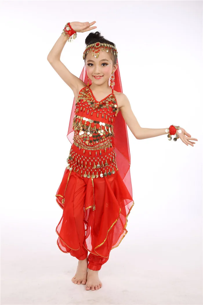 New Children's Belly Dance Suit Indian Dance Suit Girls Dance Performance Costume