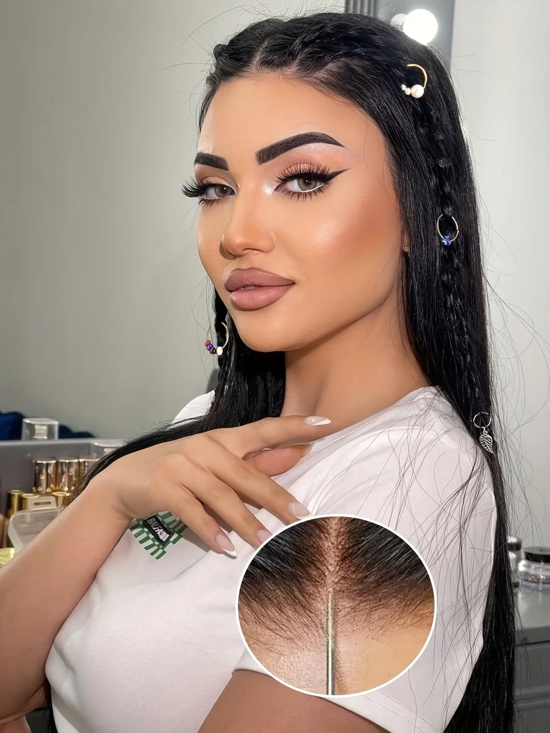 30 34 40 بوصة 13x6 HD شفافة العظام مستقيم الدانتيل الباروكات الأمامية 5x5 غلويليس ارتداء والذهاب باروكة من شعر طبيعي 200 الكثافة للنساء