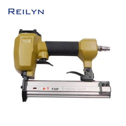 Pneumatic Upholstery Stapler F30 18Ga Air Finish Nailer 10-30mm Staples for Framing Furniture Sofa Roof Carpentry Tools