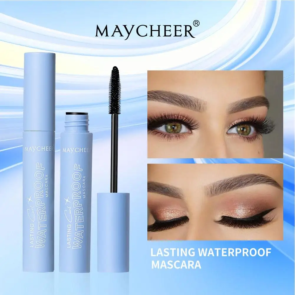 Maycheer Black Curled Lashes Mascara Lengthens Eyelashes Makeup Waterproof Lasting Lashes Quick Female Long Drying Natural F0n0