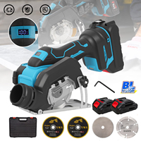 Brushless 3 Inch Wireless Electric Mini Ears 18v Angle Grinder Grinding Cutting Polishing Machine Tool for Makita 18v Battery
