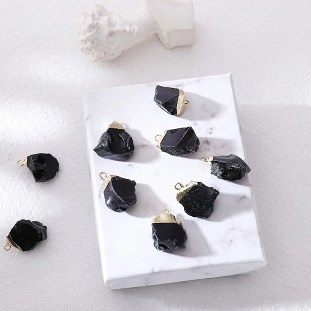 Hot Selling Natural Quartz Raw Amethyst Pendant Irregular For Jewelry Making Earrings Necklace DIY Accessories