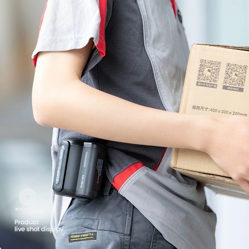 Waist Clip Fan 4500mAh Hands-free Belt Fan for Outdoor Works for Hiking Camping Travel Portable Mini Hanging-Waist Dropshipping