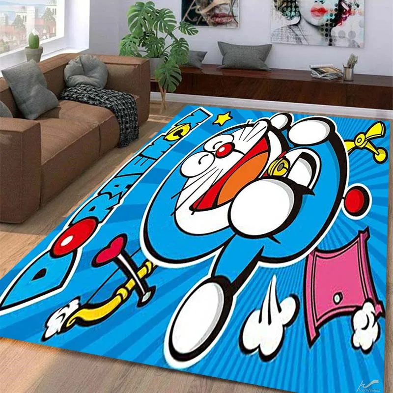 Carpet multi-sizecute,nobi，D-Doraemon Carpet for Living Room Bedroom Kid's Room Home Decor Area Rug Non-slip Mat Sofa Mat