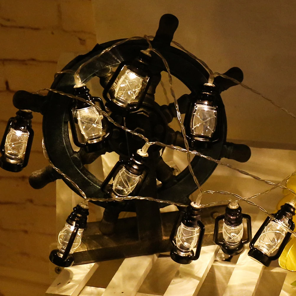 

2m 20 Lamps Retro Lantern String Lights Lamp Shaped Decorative Lighting for Wedding Patio Deck Valentine Christmas