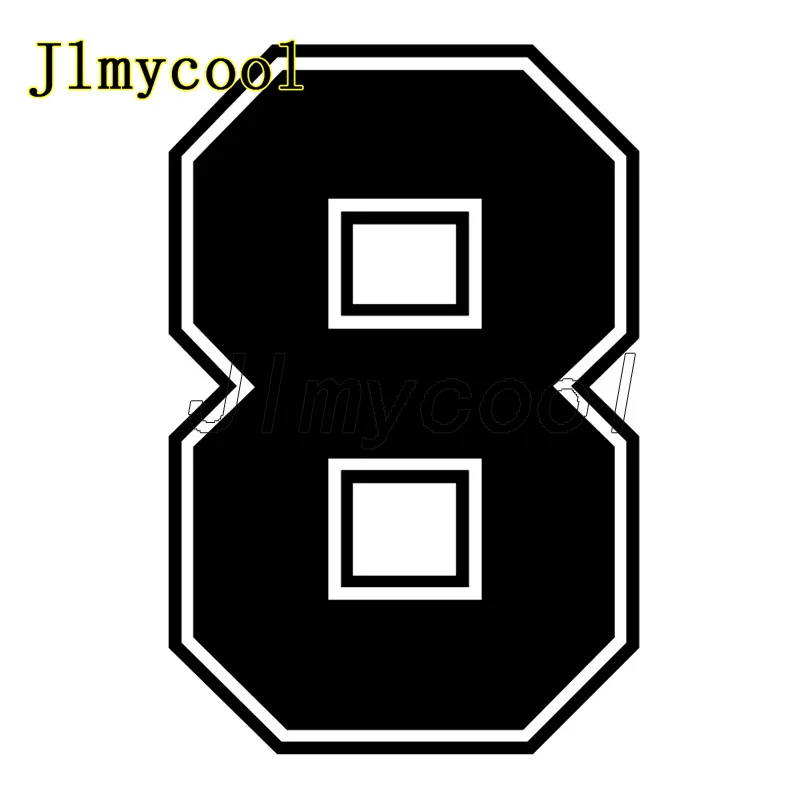 Racing Number 8 Digital 8 Funny Car Sticker Vinyl Decal Car Styling Car Pegatinas Para Coche Decal Stickers