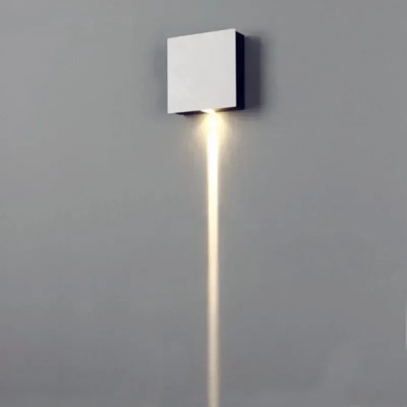 Effect Light 1 Narrow Beam Led Wall Sconce Rectangle 140*140*45mm Aluminum Industrial Indoor Wall Lamp Bedroom Lighting WWL011