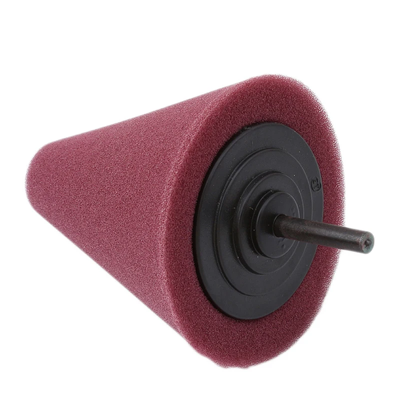 Car Tyres Foam Polishing Sponge Buffing Pad Car Polisher Tires Wheel Hub Polishing Tool Machine cone-shape Wheel