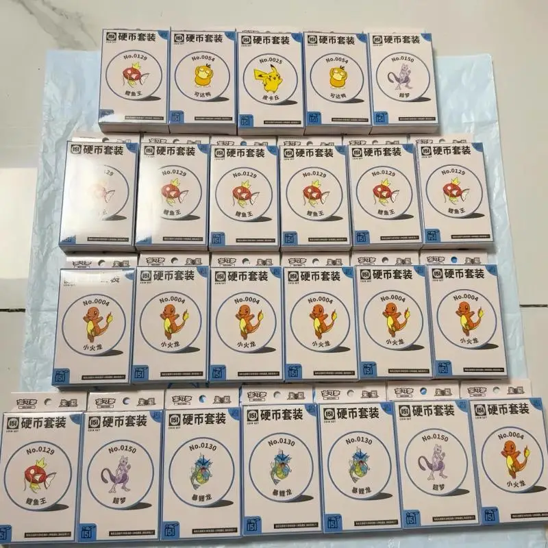 

Original Trading Ptcg Cards Collected 151 Coin Set Gift Box Zhu&Purple Simplified Chinese Collectible Cards Custom Toy Kid Gifts