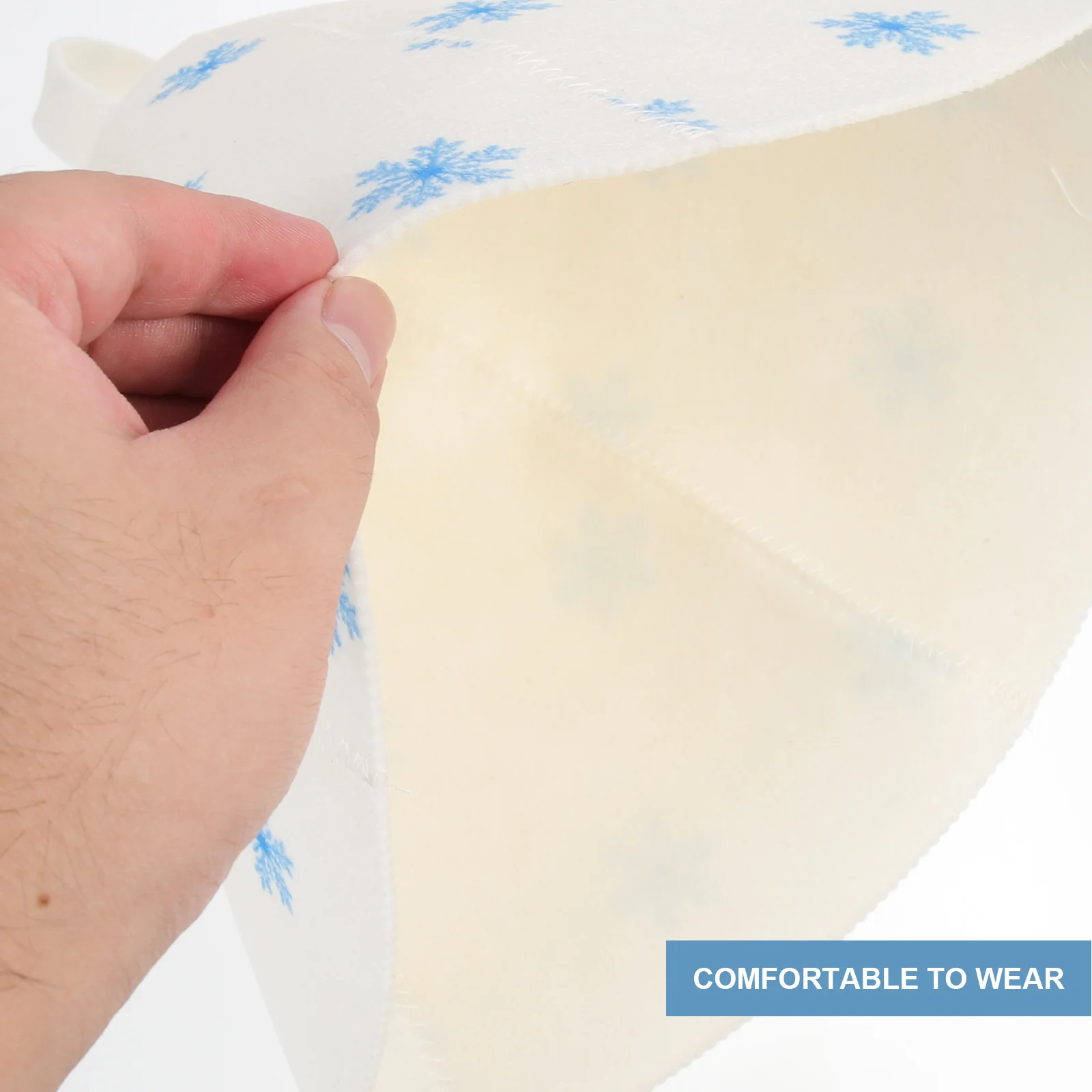 

Sauna Hat Women Felt Bathing Cap Large Shower Caps Breathable Heat Insulation Sauna Room Big Shower Caps Bath Hat