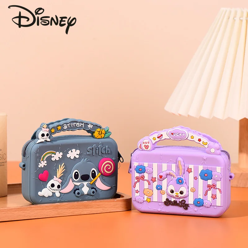 Disney Crossbody Bolsa infantil de alta qualidade, bonito dos desenhos animados, carteira zero, presente de aniversário, nova moda