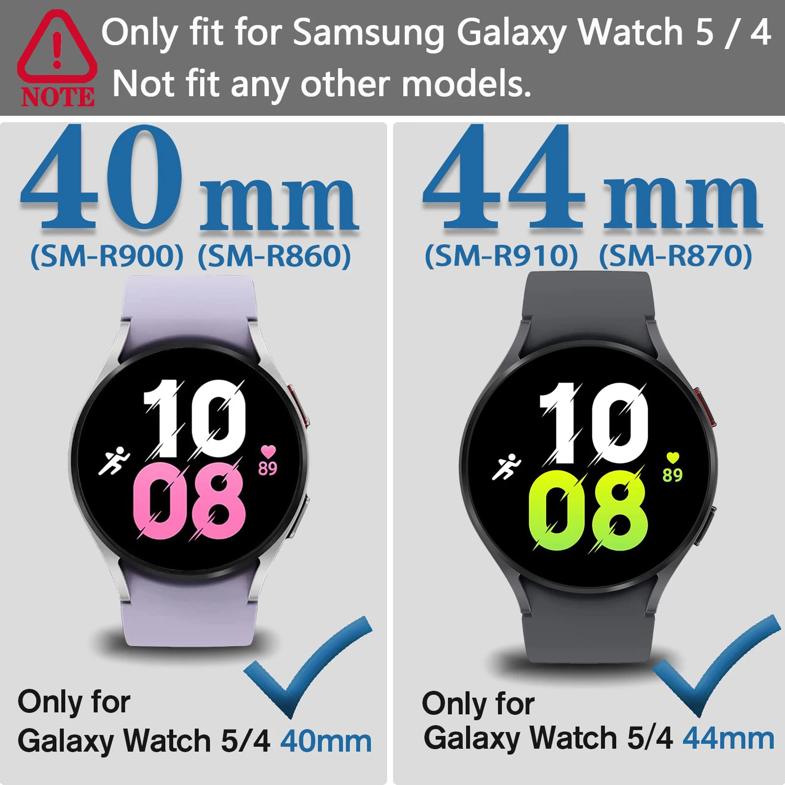 Case for Samsung Galaxy Watch 6 5 4 40mm 44mm Screen Protector TPU Anti-Scratch Full Protective Face Cover Accessories