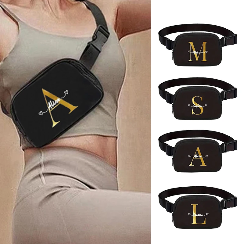 Men and Women Casual Outdoor Sports Large Capacity Waterproof Chest Bag Nylon Waist Bag Mobile Phone Bag Messenger Bag