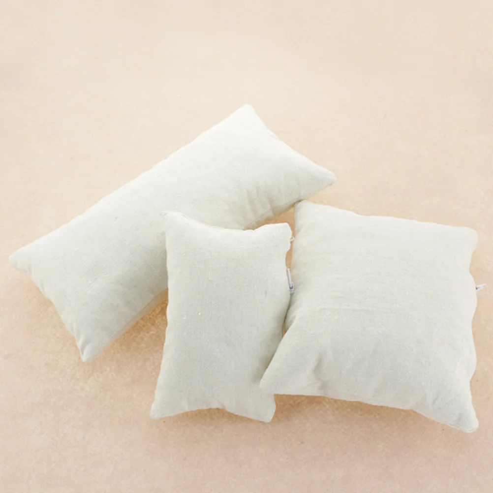 4Pcs Donut Shape Baby Pillow Newborn Photography Props Basket Filler Lightweight Ventilated White Baby Photo Props