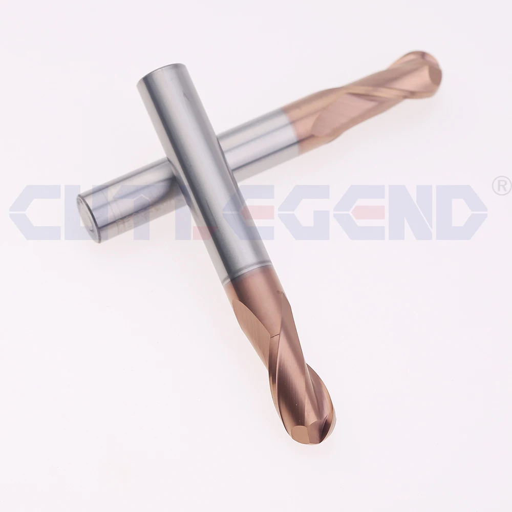 Kugelkopf-Schaftfräser aus Wolframkarbid CNC-Fräser Fräswerkzeug R0.5 R1 R2 R3 R4 R5 6mm 8mm 10mm Schaft HRC55 65 2-Schneidig – Detail 8