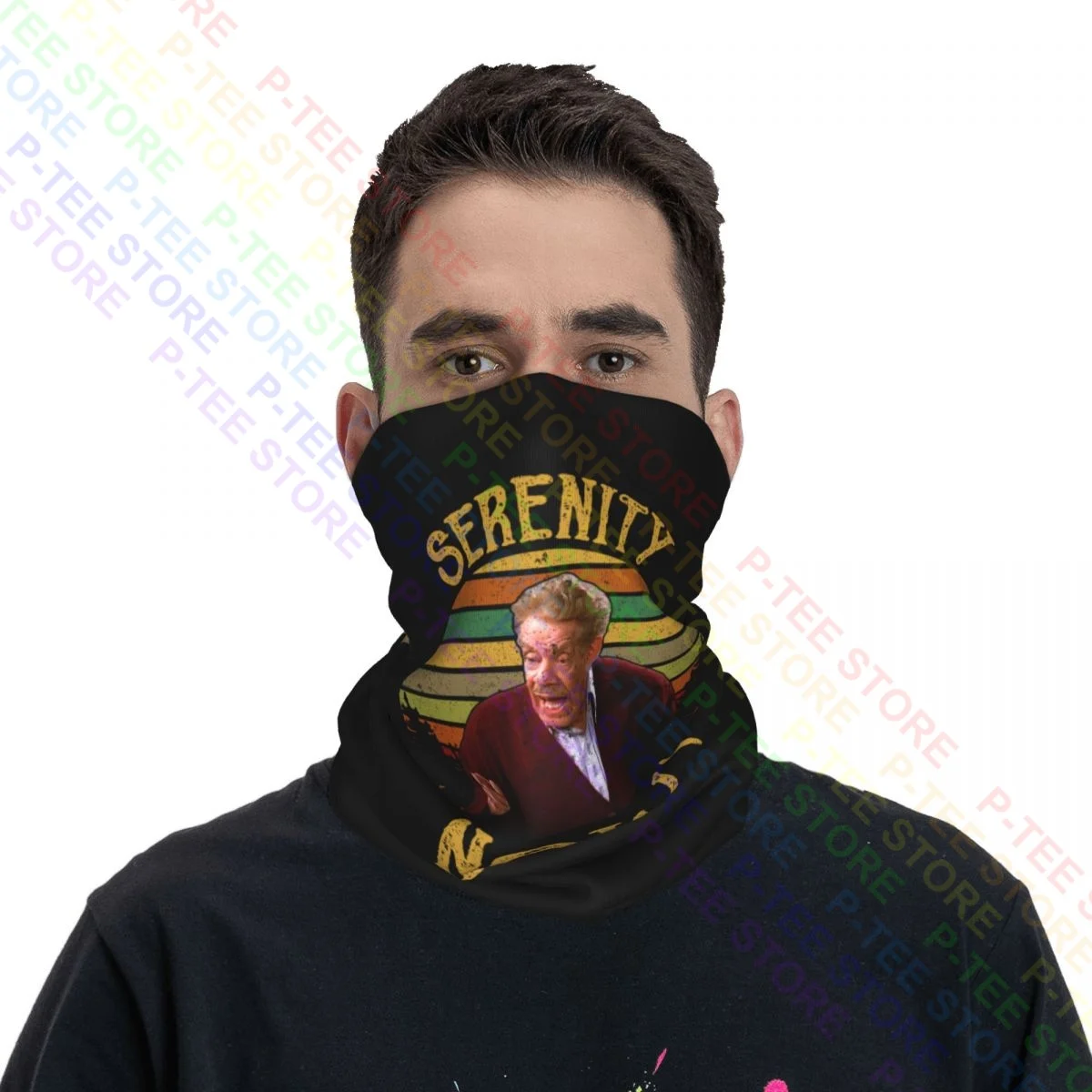 Serenity Now Frank Costanza seinfell serie de Tv cuello polaina bufanda máscara facial Unisex Running Gaiter Tube